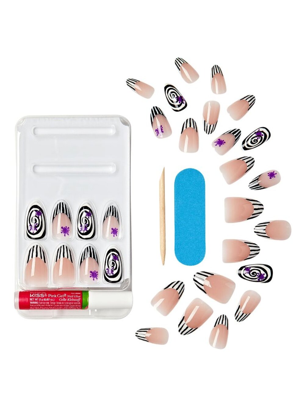 Kiss Voguish Fantasy Glow-In-The-Dark Halloween Nails - Bloody Circus